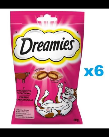 DREAMIES pernite cu vita 6x60 g pentru pisici