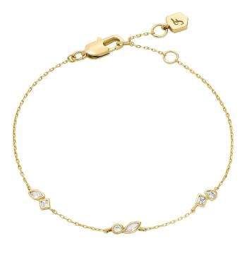 Fossil Brățară fină placată cu aur cu cristale JA7288710