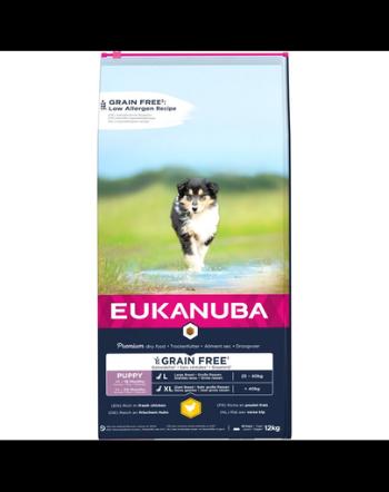 EUKANUBA Puppy Grain Free L 12 kg hrana fara cereale pentru catelusi de rase mari