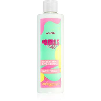 Avon #GirlsRule Green Tea & Verbena lotiune de corp racoritoare cu efect de hidratare 250 ml