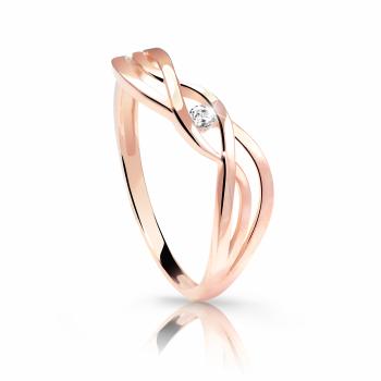 Cutie Jewellery Jemný prsteň z ružového zlata Z6712-1843-10-X-4 54 mm