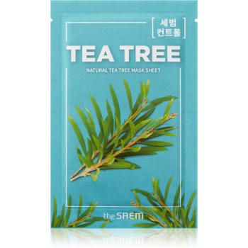 The Saem Natural Mask Sheet Tea Tree masca de celule cu efect de curatare si reimprospatare 21 ml