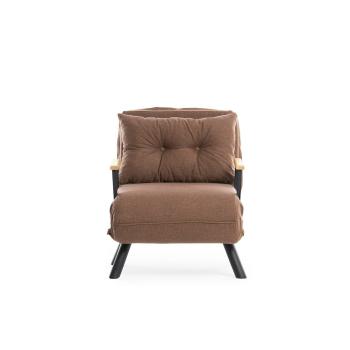 Fotoliu Sando Single Light Brown, maro