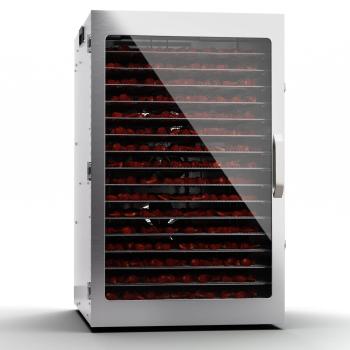 Klarstein Căpitanul Jerky 160, Deshidrator, 1500 W. 30-90 °C. cronometru de 24 de ore, din oțel inoxidabil