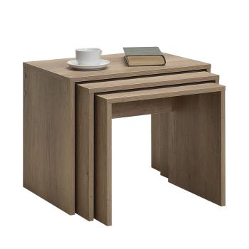 Masă pliabilă SHP Light Walnut, 3 buc, maro deschis