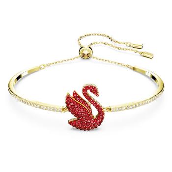 Swarovski Brățară fermecătoare placată cu aur cu lebădă Iconic Swan 5649774