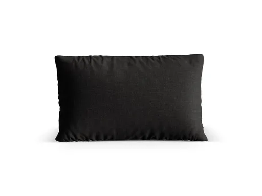 Perna decorativa, Nuria-215, Micadoni Home, 60x40x17 cm, tesatura structurata chenille, negru