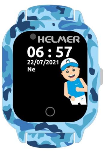 Helmer Ceas tactil inteligent cu localizator GPS și cameră - LK 710 4G albastru