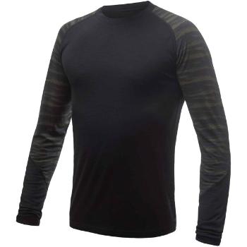 Sensor MERINO IMPRESS Pánské triko, černá, velikost XXL