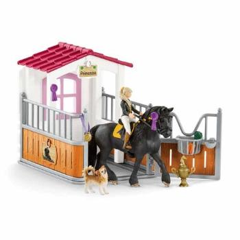 Schleich 42437 - boxă cai de hipodrom, Toriși Princess, 24,5 x 19 x 8,2 cm