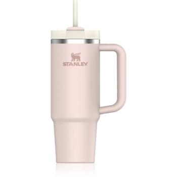 Stanley Quencher H2.O FlowState™ Tumbler pahar din oțel inoxidabil cu pai medium Rose Quartz 2.0 890 ml