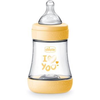 Chicco Perfect 5 biberon pentru sugari 0 m+ Slow Flow Yellow 150 ml