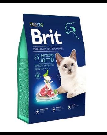 BRIT Cat Premium by Nature Sensitive lamb Hrana uscata pentru pisici cu tractul digestiv sensibil, cu miel  800 g