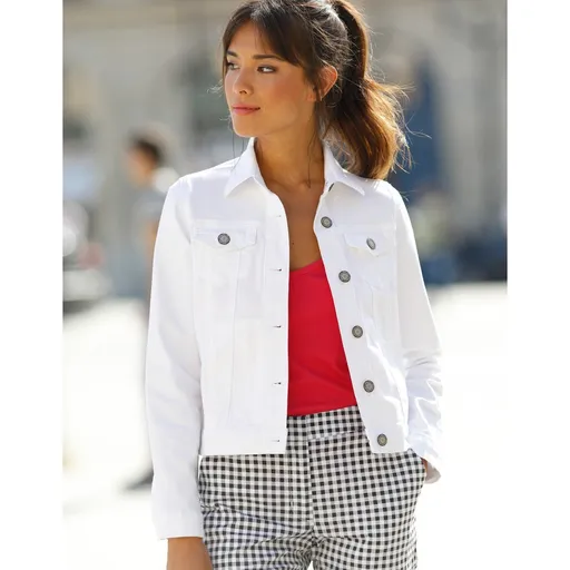 Jachetă din denim cu nasturi