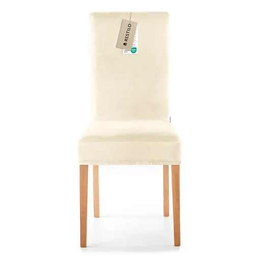 Restilo Husă pentru scaun Sento crem, 48 x 48 x 58 + 10 cm, crem deschis