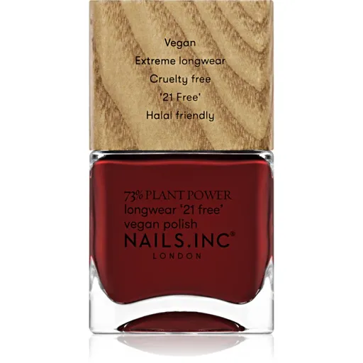 Nails Inc. Plant Power lac de unghii cu rezistenta indelungata culoare Swear By Salutation 14 ml