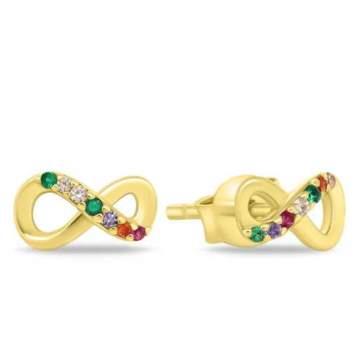 Brilio Silver Cercei eleganți placați cu aur Infinit EA902Y