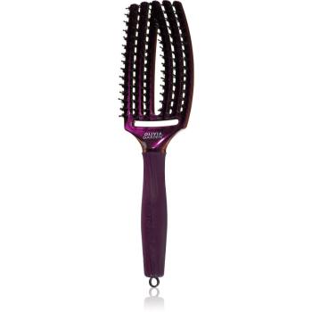 Olivia Garden Fingerbrush Midnight Desert perie de tip paletă odstín Amethyst 27 cm