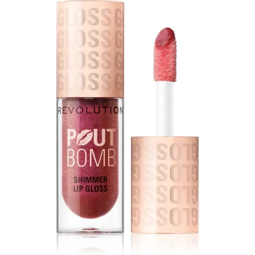 Makeup Revolution Shimmer Gloss Luciu de Buze sclipitor culoare Berry Lustre 4.5 ml
