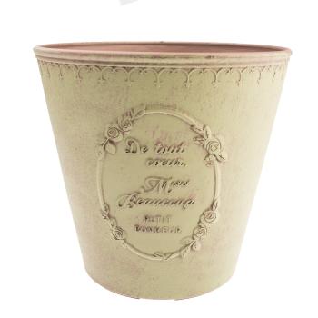 Recipient de ghiveci Paris, din plastic, verde deschis , 23,5x 22 cm