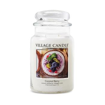 Village Candle Lumânare parfumată în sticlă Coconut Berry 602 g