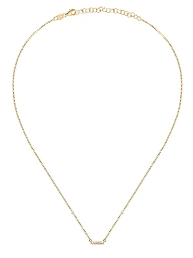 La Petite Story Colier elegant placat cu aur cu zircon cubic Silver LPS10AWV81