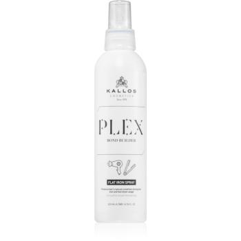 Kallos Plex Flat Iron Spray spray cu protecție termică, pentru aranjarea cu placa și cu ondulatorul pentru par degradat sau tratat chimic 200 ml