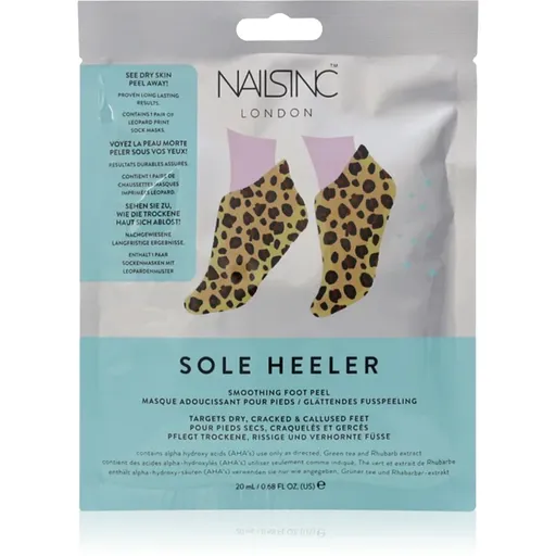 Nails Inc. Sole Heeler masca exfolianta pentru picioare 40 ml
