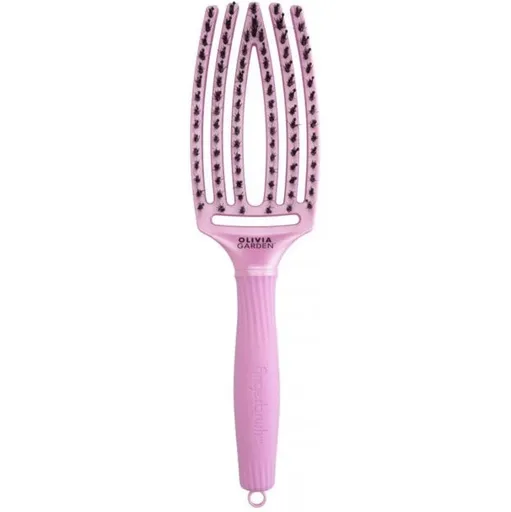 Perie De Par Profesionala Pentru Descalcire Cu Peri De Mistret Si Nailon Fingerbrush Iconic BoarNylon, Culoare: Celesti