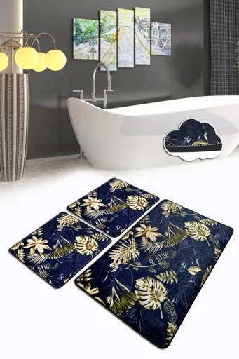 Set covorase de baie, L'essentiel Maison, Blanket, Poliester, Multicolor