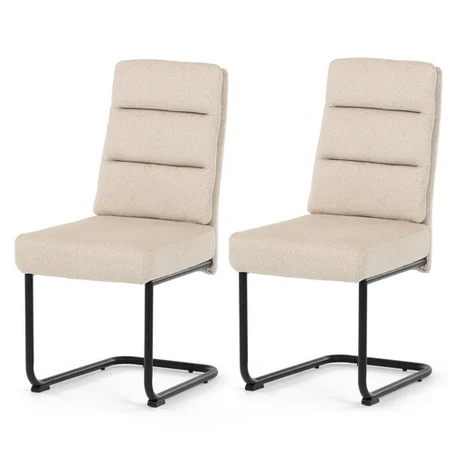 Set de scaune de sufragerie DCL-P3107 CRM2, 2 buc., crem deschis