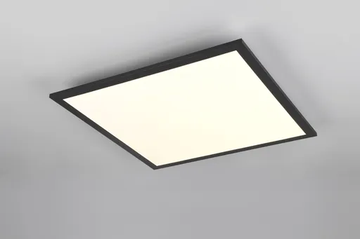 Plafoniera Beta, RL, 44.5x44.5x5 cm, 18W, 1x SMD, metal, negru mat/alb