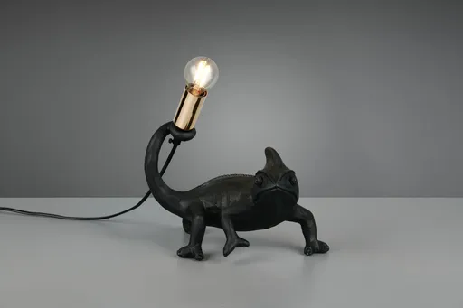 Lampa de masa Crawly, RL, 24.5x14x22 cm, 10W, 1x E14, polirasina, negru