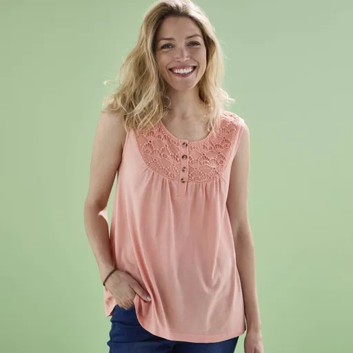 Top tunică cu macramé