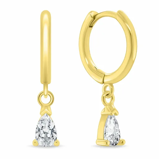 Brilio Silver Cercei rotunzi eleganți cu zircon EA1178Y