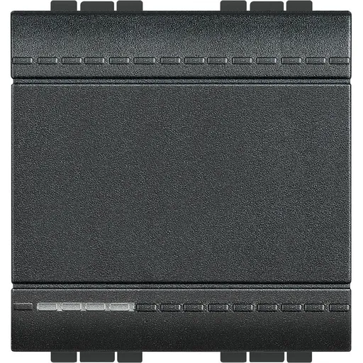 Intrerupator cu revenire (sonerie) 2 module 10A Living Light Bticino L4005M2A, antracit