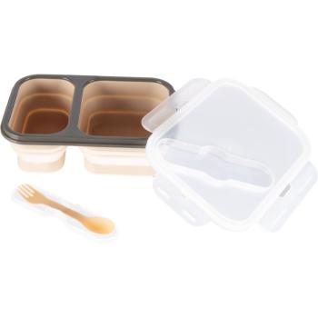 Zopa Silicone Lunch Box Large serviciu de masă pentru copii Sand Beige 21x15 cm 1 buc