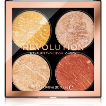 Makeup Revolution Cheek Kit paletă de farduri pentru obraji culoare Make It Count 4 x 2.2 g