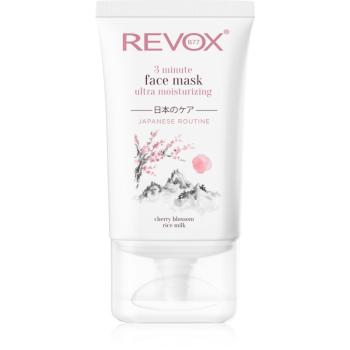 Revox B77 Japanese Routine 3 Minute Face Mask Ultra Moisturizing masca pentru hidratare intensa faciale 30 ml
