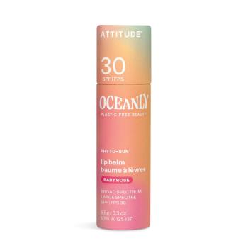 Attitude Balsam de buze tonifiant SPF 30 (Lip Balm) 8,5 g Baby Rose