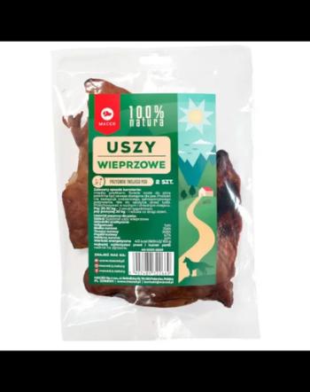 MACED Natural Ureche de porc uscata pentru caini 2 buc.
