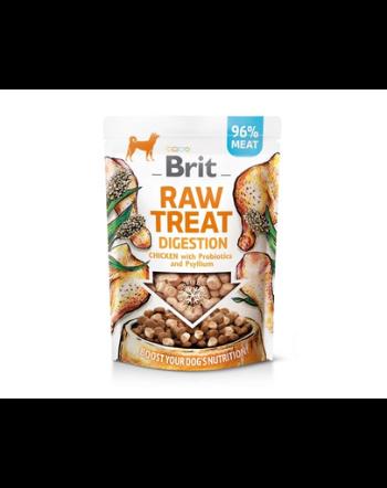 BRIT Raw Treat Freeze Dried Digestion 40 g recompensa liofilizata din pui cu probiotice pentru caini