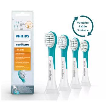 Philips Sonicare kompaktní náhradní hlavice pro děti od 3 let HX6034/33, 4 ks