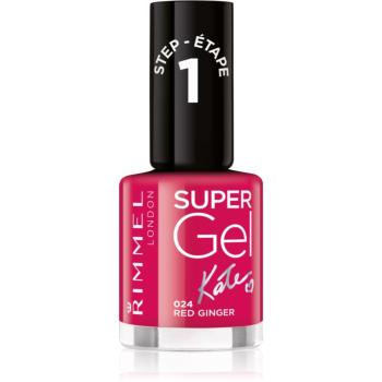 Rimmel Super Gel By Kate gel de unghii fara utilizarea UV sau lampa LED culoare 024 Red Ginger 12 ml