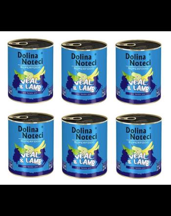 DOLINA NOTECI Premium SuperFood hrana umeda caini adulti, vitel si miel 400 g x 6 buc.