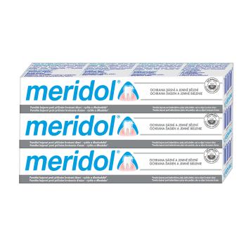 Meridol Pasta de dinți cu efect de albire (Gentle White) tripack 3 x 75 ml