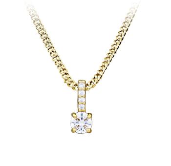 Silver Cat Colier din argint cu zirconiu SC554 (lanț, pandantiv)