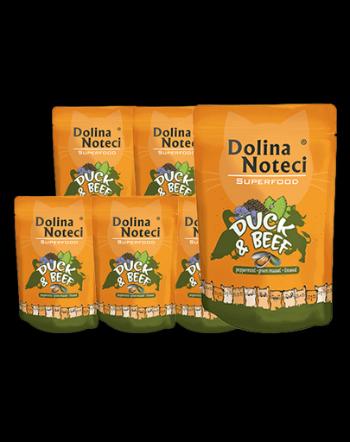 DOLINA NOTECI Superfood Plicuri hrana pisici, cu vita si rata 10x85 g