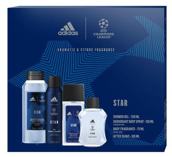 Adidas Champions League Star Edition - aftershave 100 ml + gel de duș 250 ml + deodorant spray 150 ml + deodorant cu pulverizator 75 ml