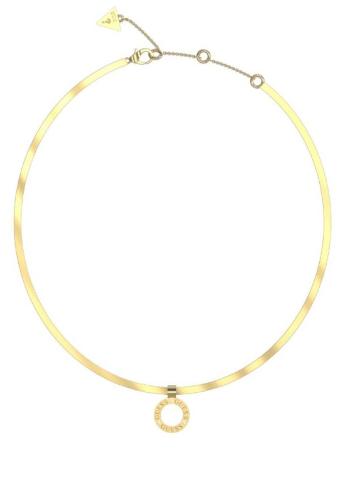 Guess Colier fermecător placat cu aur Circle Lights JUBN03171JWYGT/U